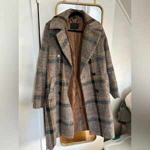 Kendall & Kylie Long Wool-Blend Coat